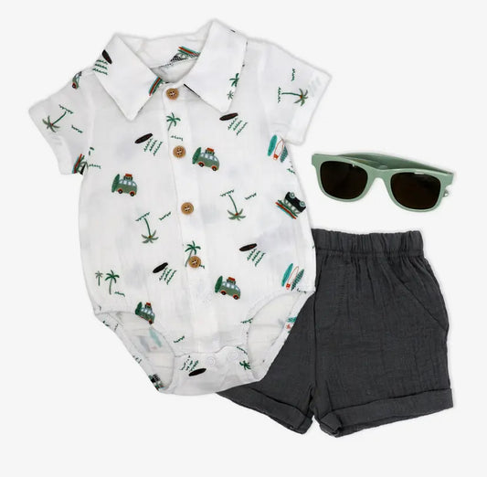 Beach 3 Piece Short Set