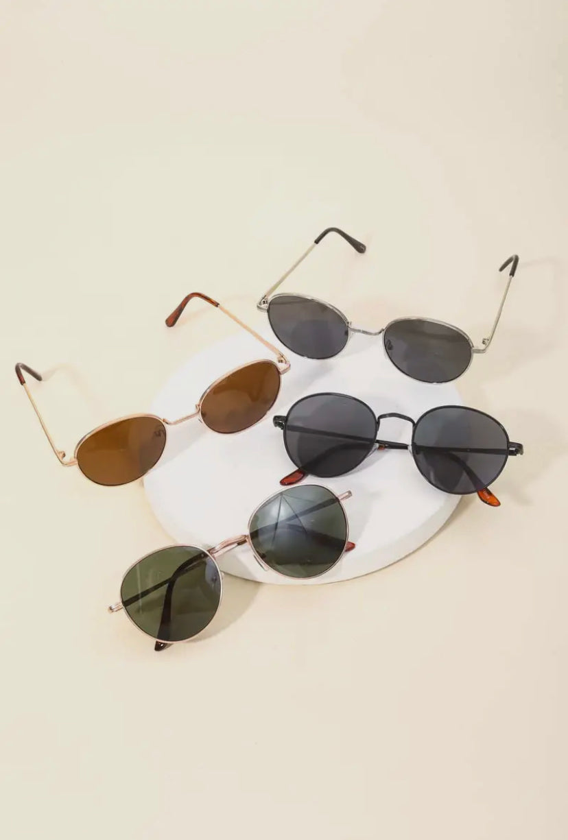 Thin Retro Sunglasses - 4 Color Options