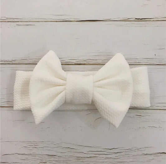 Baby Bowknot Headband | White