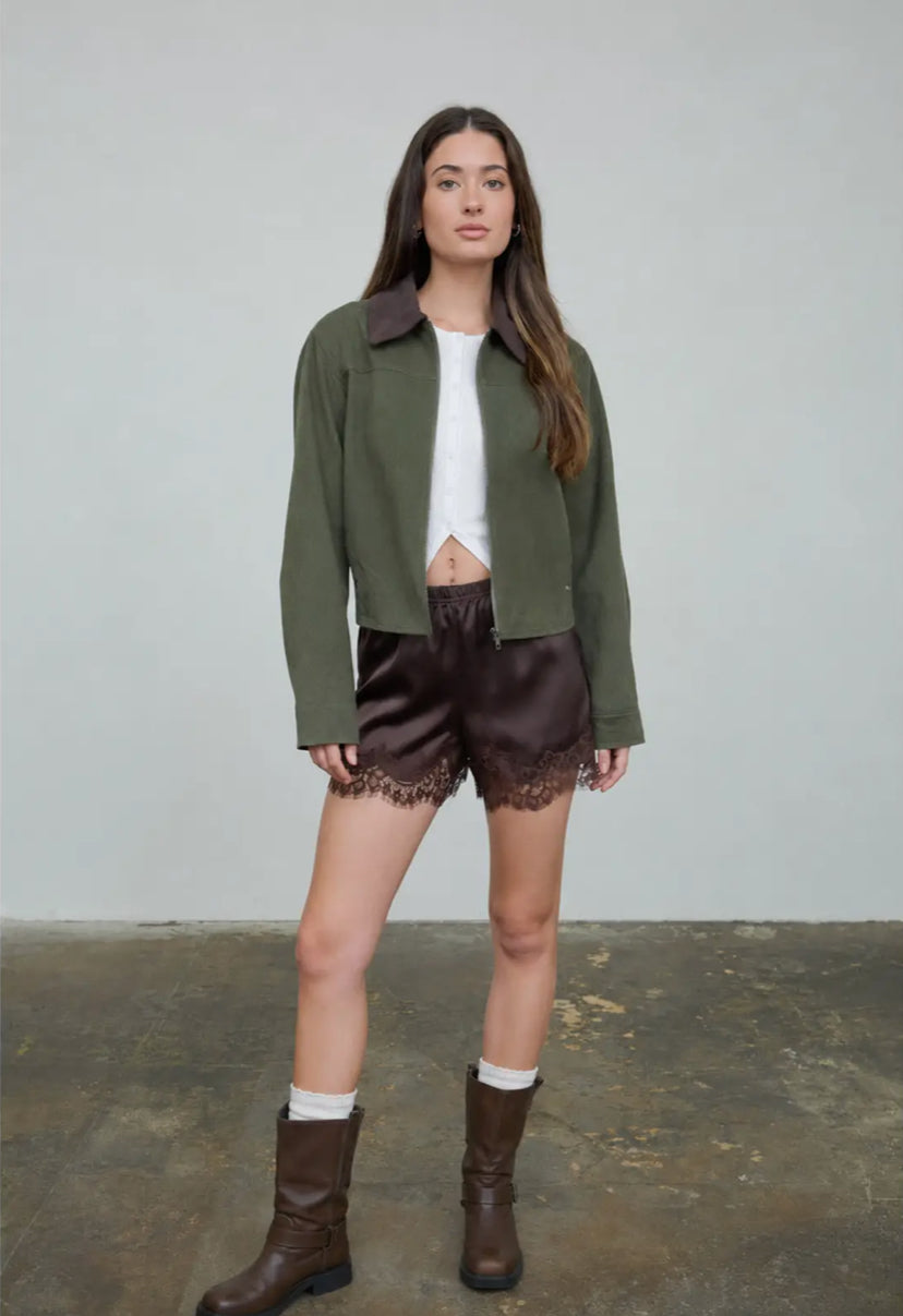 Bronwyn Barn Jacket | Dark Olive