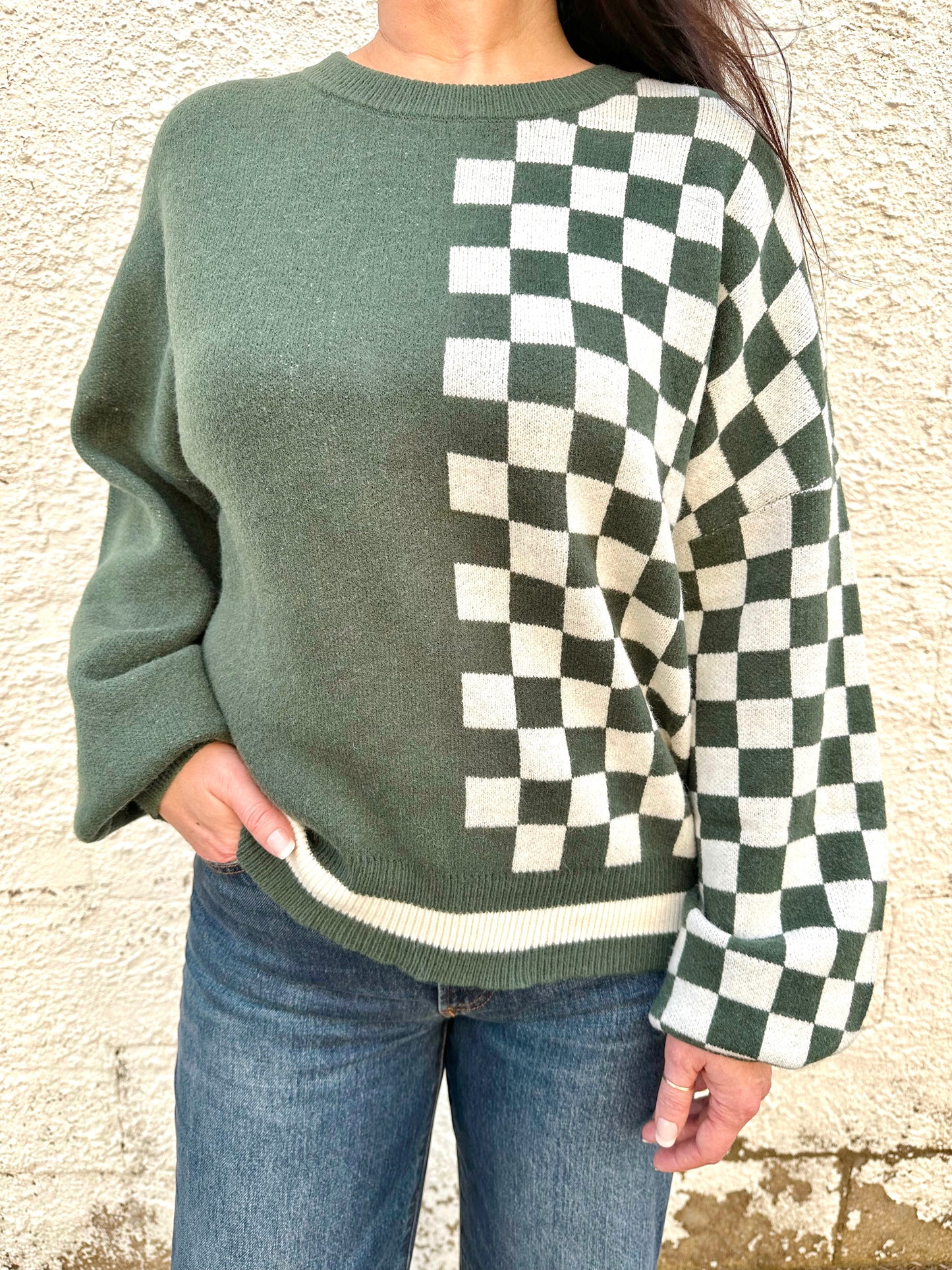 Kit Checkered Knit