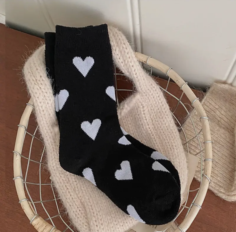 Plush Heart Socks | 2 Colour Options