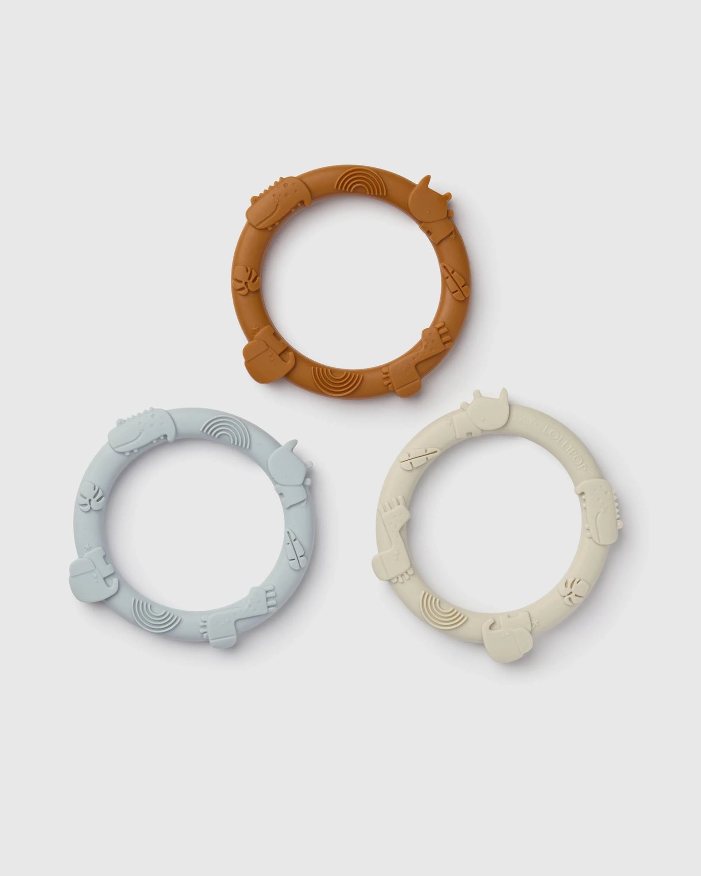 LOULOU LOLLIPOP | Wild Teething Ring Set | Multiple Colour Options