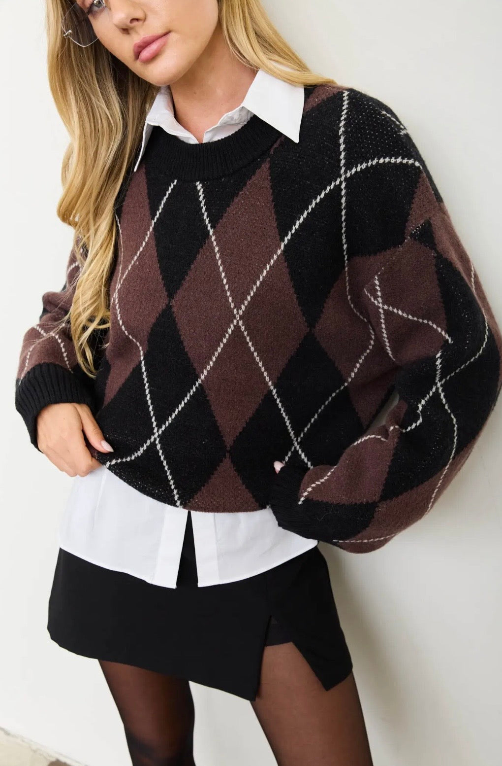 Sheridan Argyle Knit | Multi