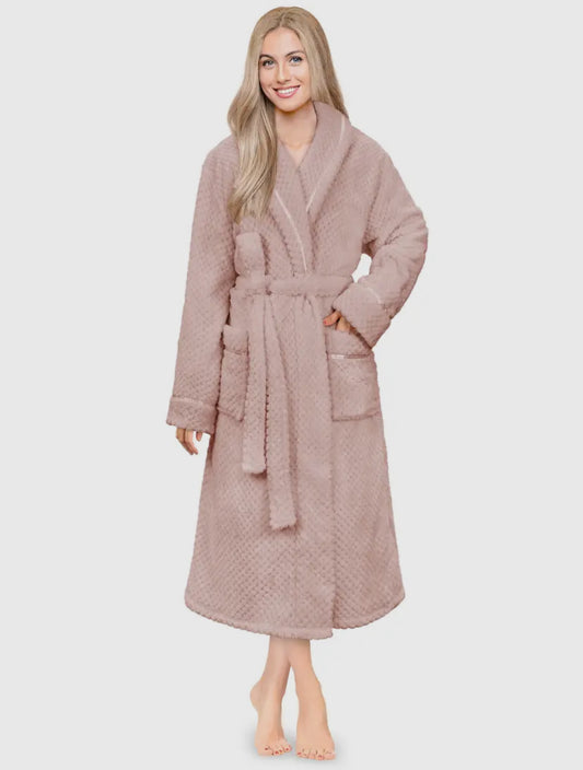 Warm Embrace Satin Trim Robe | 2 Colour Options