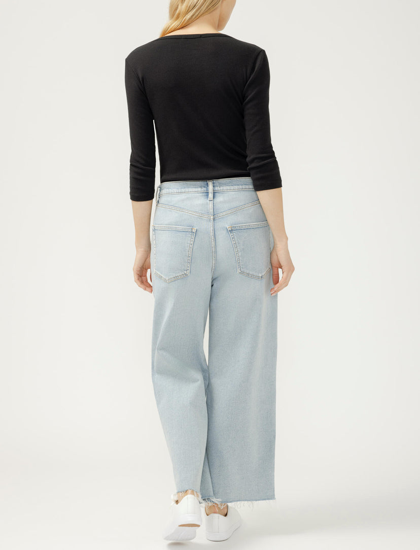 SILVER JEANS | Be Easy Wide Leg Crop | HDR108 Malaga