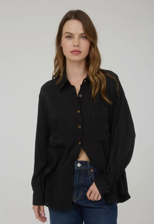 Maven Button Down Shirt | Black