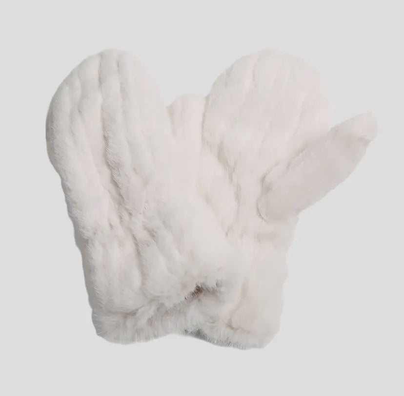 Aspen Seamed Faux Fur Mitts | 5 Colour Options