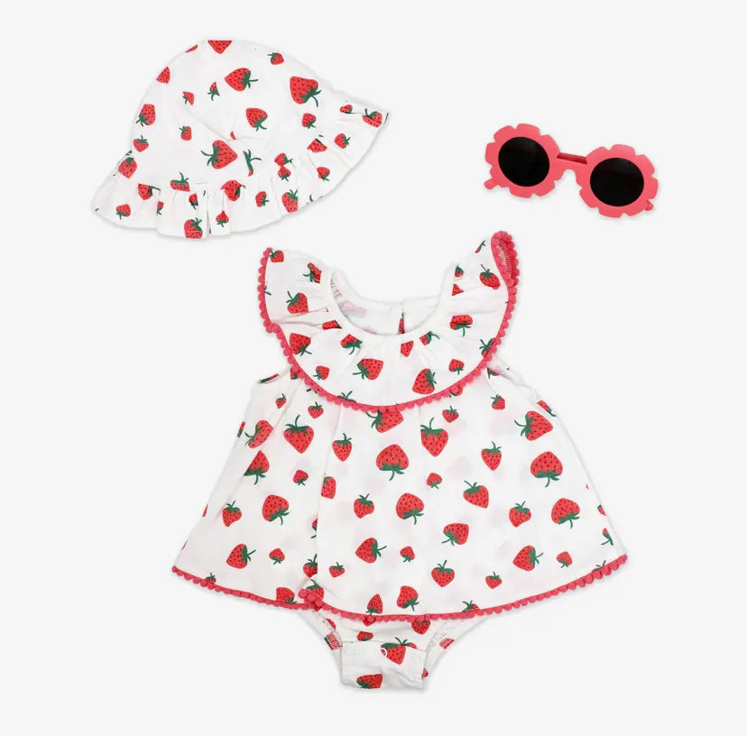 Strawberry 3 Piece Dress Set