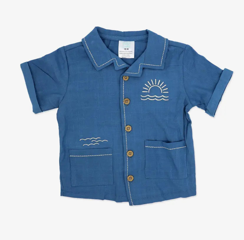 Blue Sunshine 3 Piece Short Set