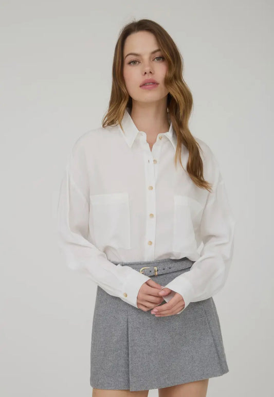 Maven Button Down Shirt | White