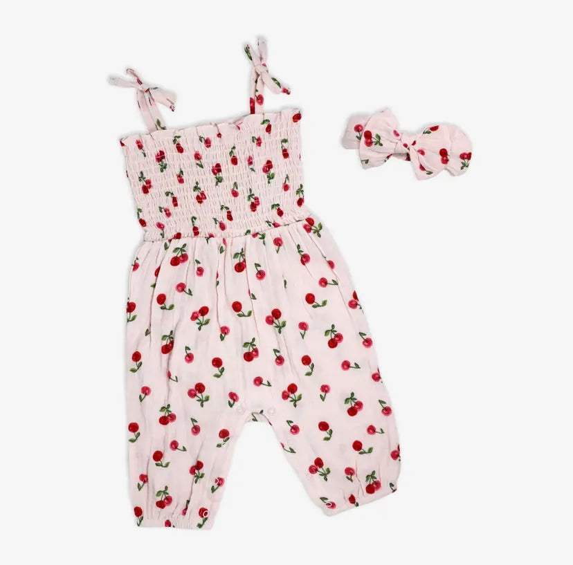Cherry 2 Piece Jumpsuit Set