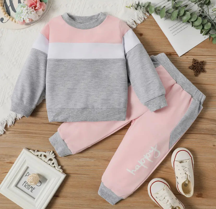 Colour Block Sweatsuit Set