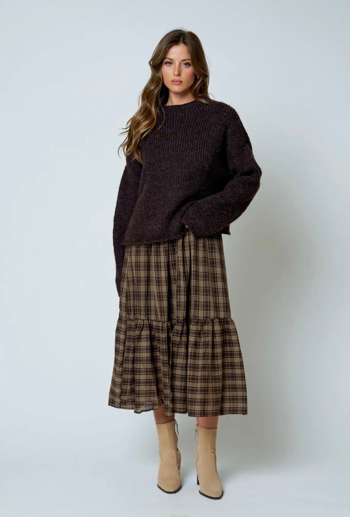 Landry Mock Neck | Coffee