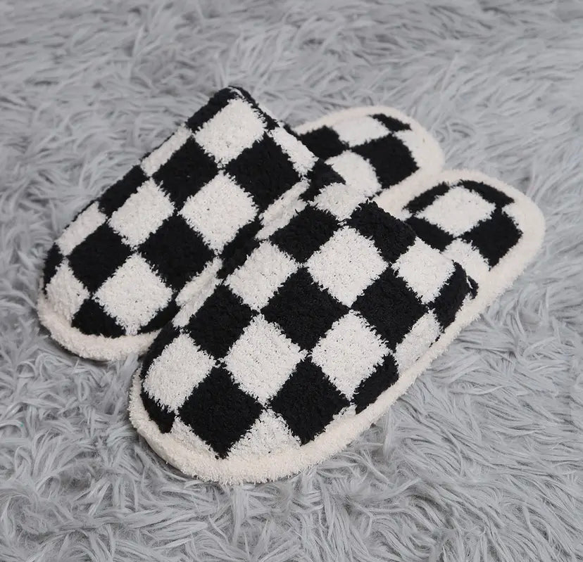 Checkerboard Home Slippers