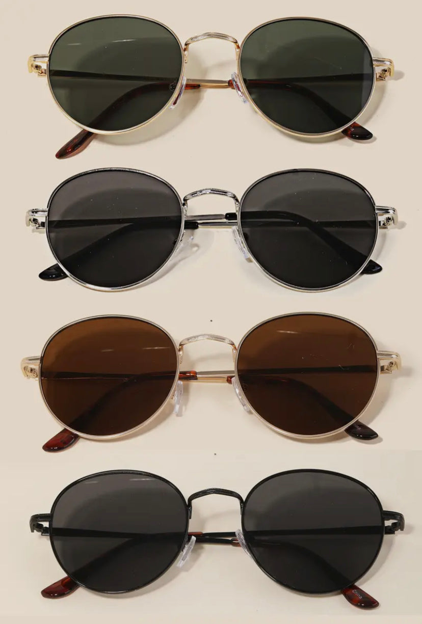 Thin Retro Sunglasses - 4 Color Options