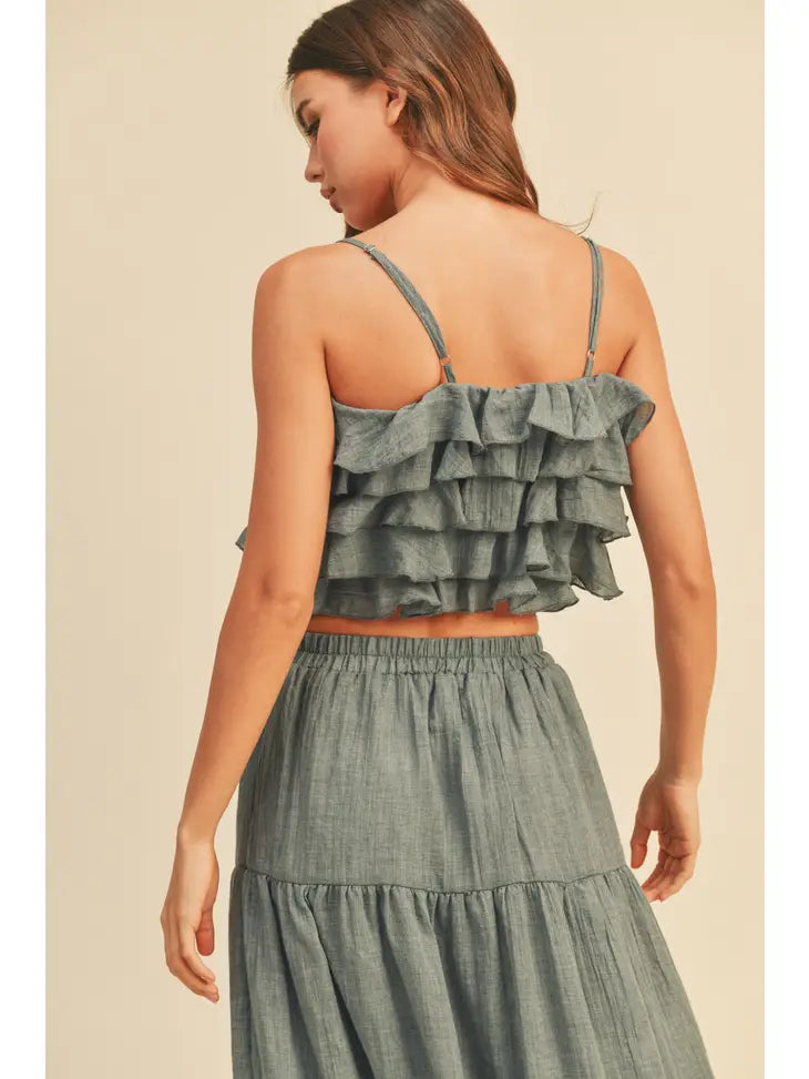 Rita Ruffle Tank