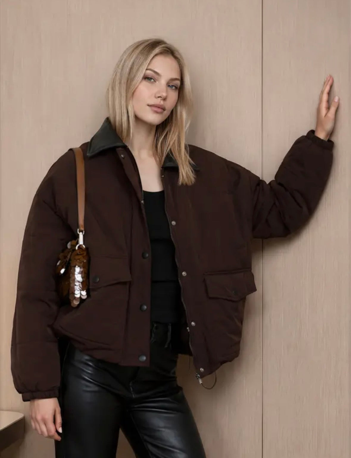 Bristol Puffer Jacket | Plum Chocolate