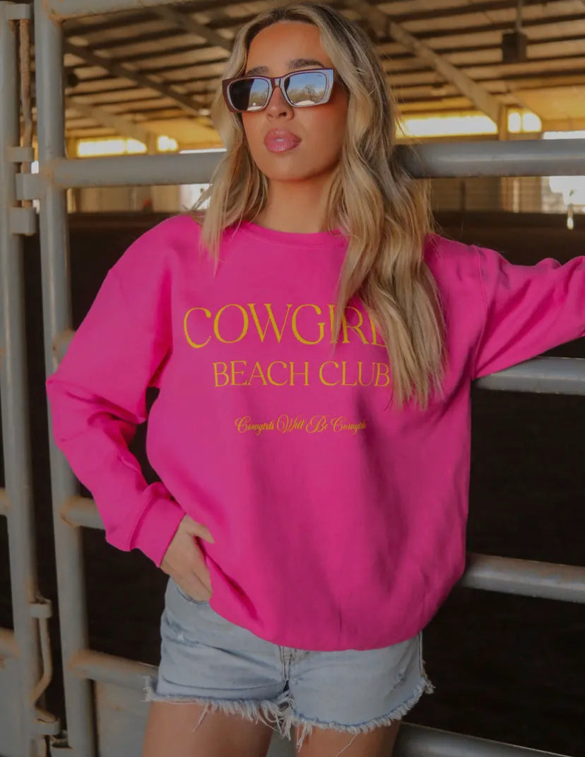 Cowgirls Beach Club Sweatshirt