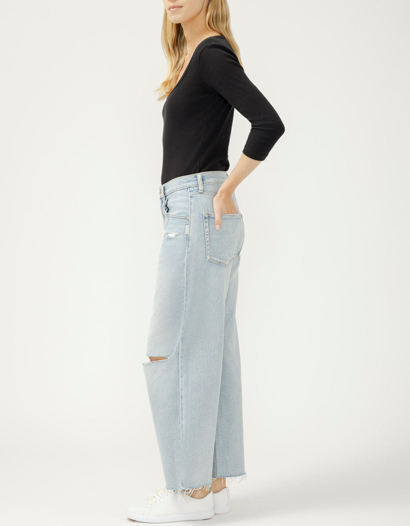 SILVER JEANS | Be Easy Wide Leg Crop | HDR108 Malaga