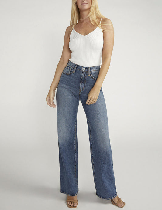 SILVER JEANS | Highly Desirable High Rise Trouser Leg Jeans RCS309