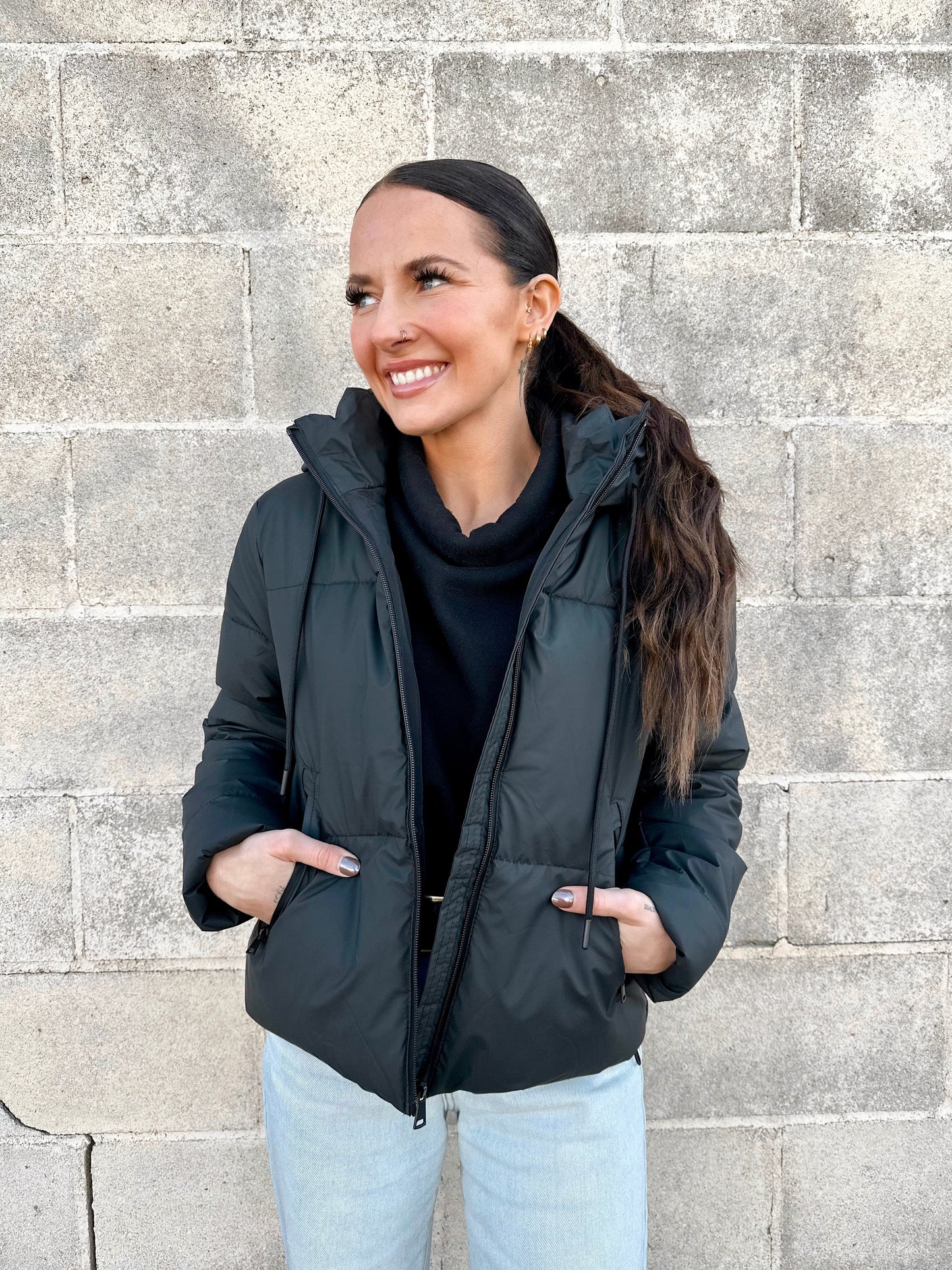 Decker Puffer Jacket | Black