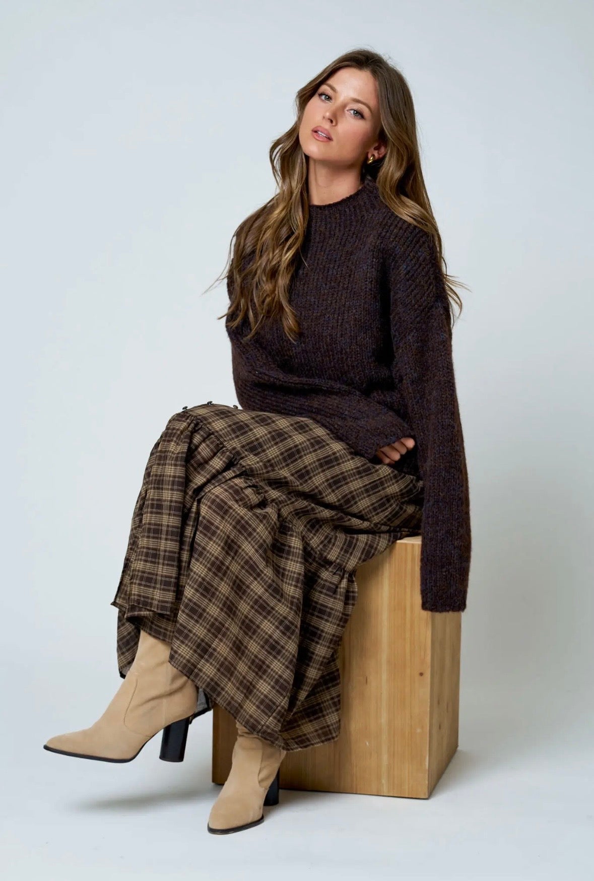 Landry Mock Neck | Coffee