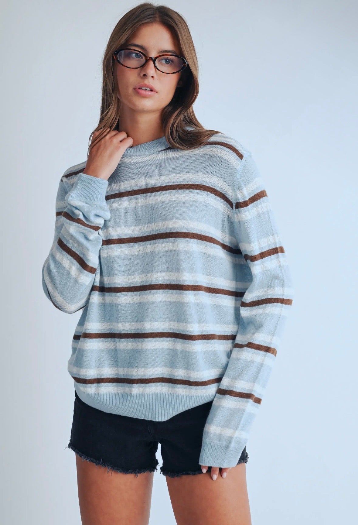 Coastal Striped Long Sleeve | Sky