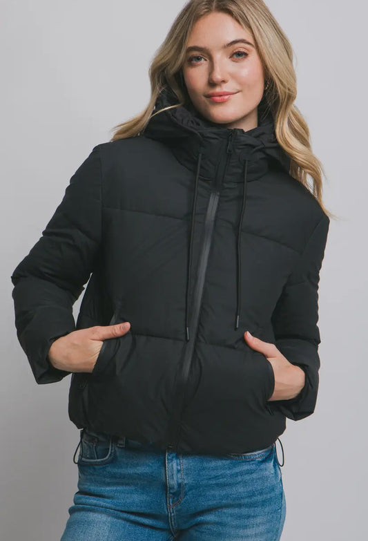Decker Puffer Jacket | Black