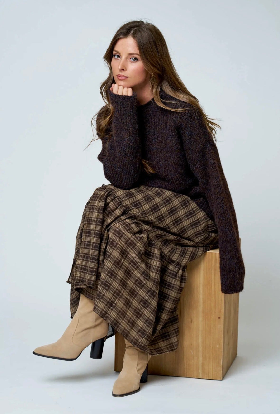 Landry Mock Neck | Coffee