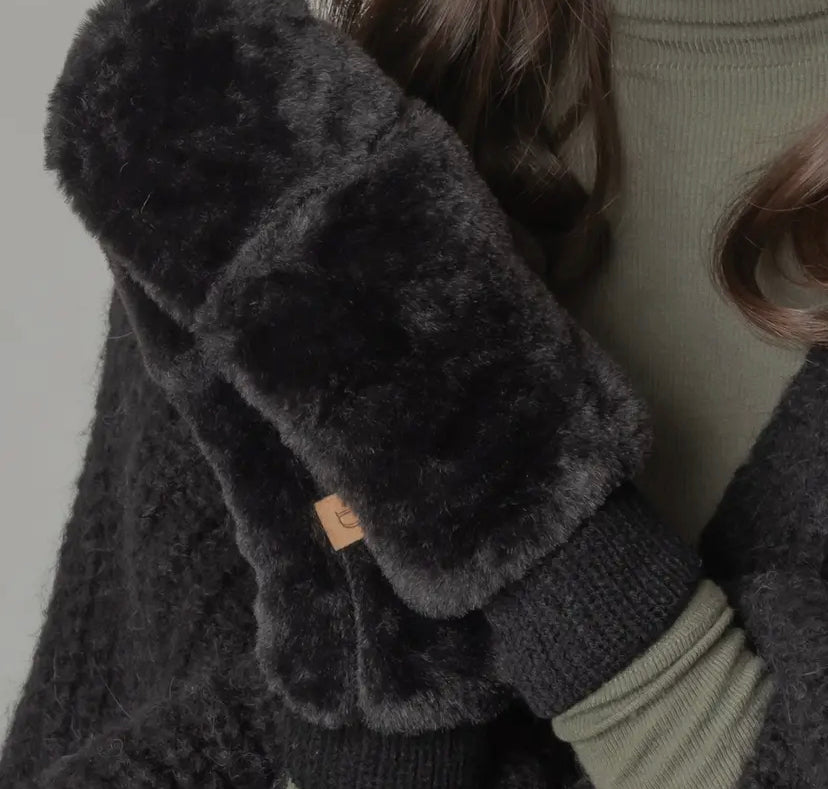 Cozy Faux Fur Mittens | 2 Colour Options