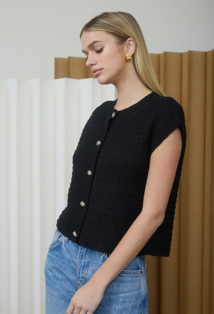 Bryelle Knit Top | Black