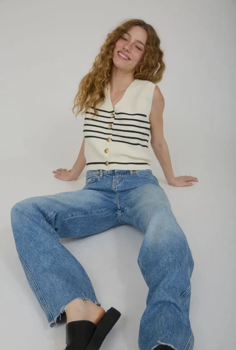 Pax Knit Top | Cream