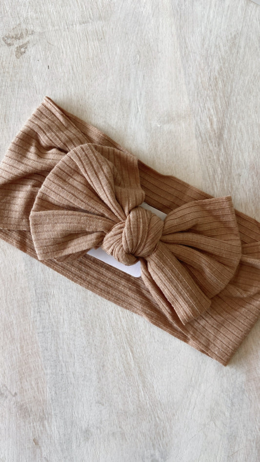 Ribbed Baby Bow | Multiple Colour Options