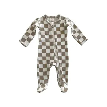 Tiramisu Checkerboard Onesie