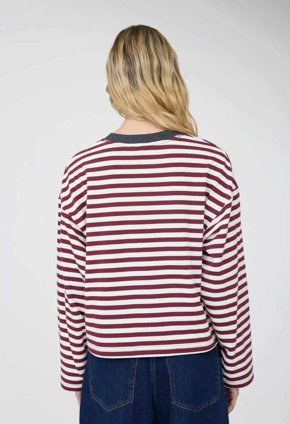 Emerson Striped Long Sleeve | Wine