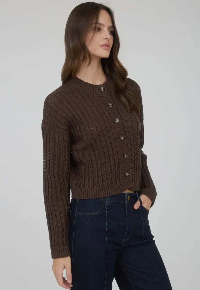 Kerrigan Cardi | Chocolate