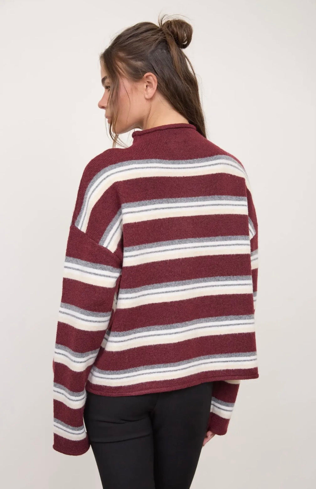 Bennet Striped Cardigan | Mulberry