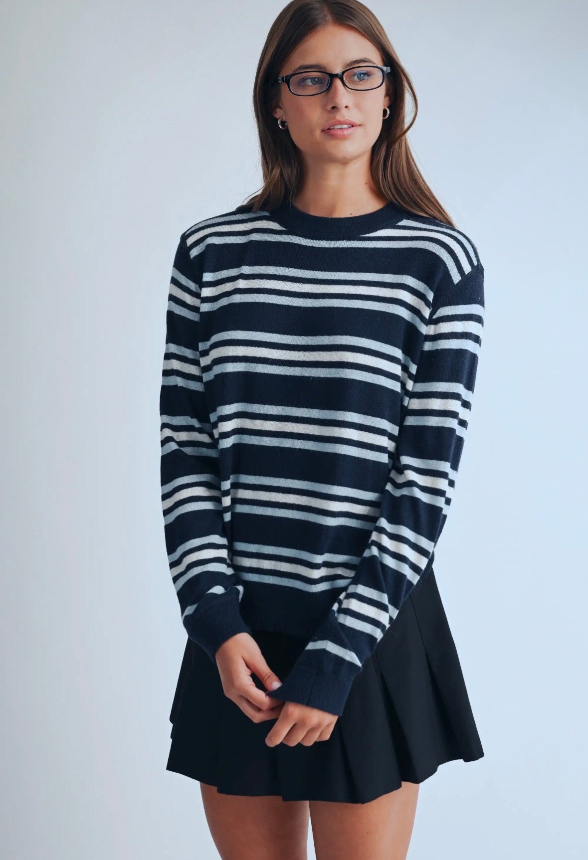 Coastal Striped Long Sleeve | Navy