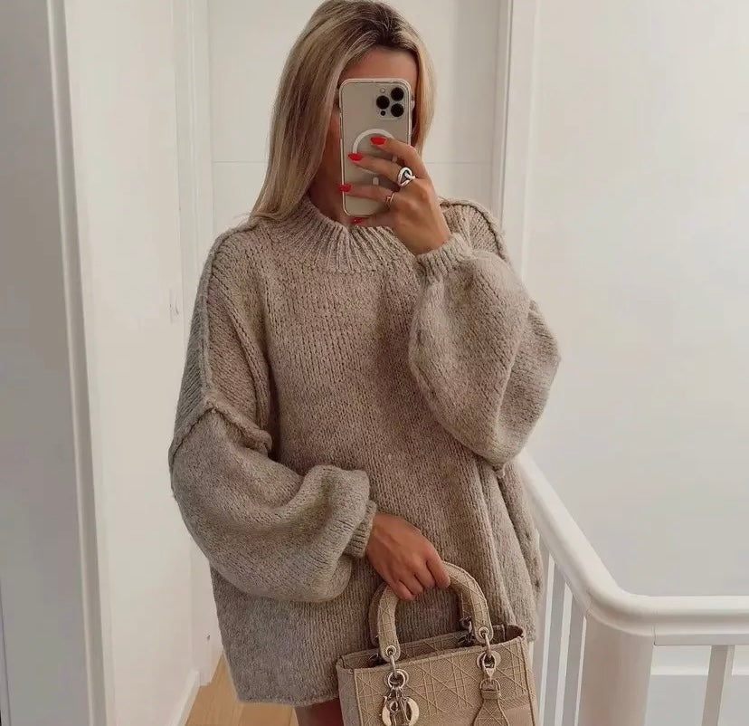 Banks Mock Neck Sweater | Khaki