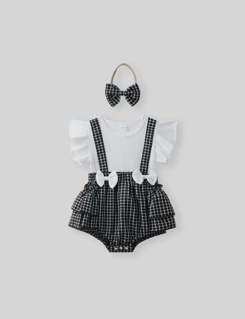 Little Coco Romper Set | Black