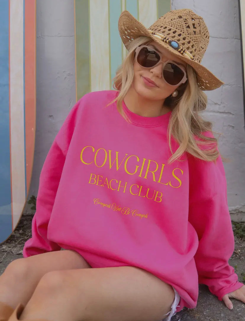 Cowgirls Beach Club Sweatshirt