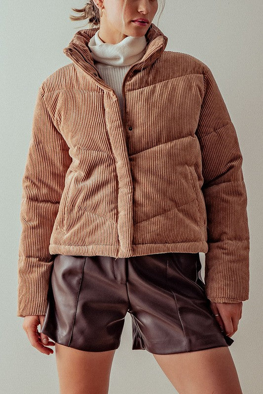 Cove Corduroy Puffer