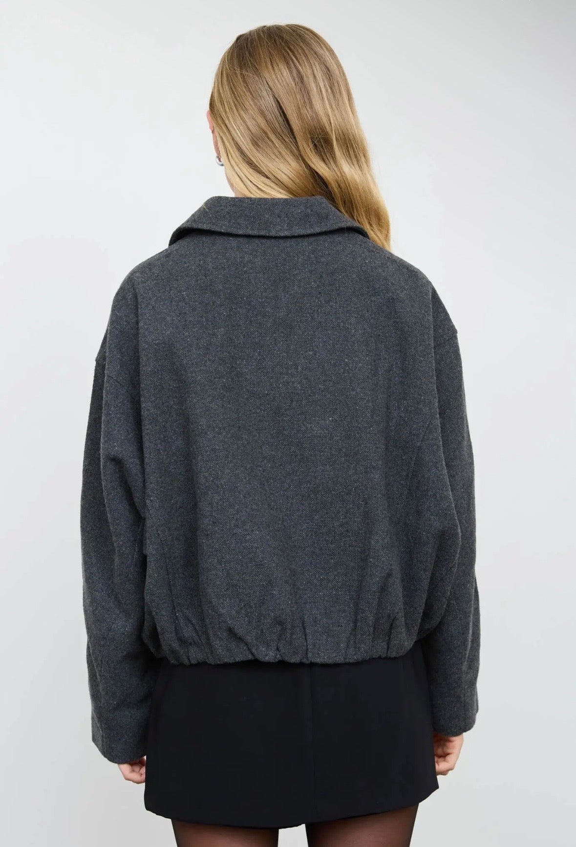 Cypress Balloon Hem Jacket | Graphite