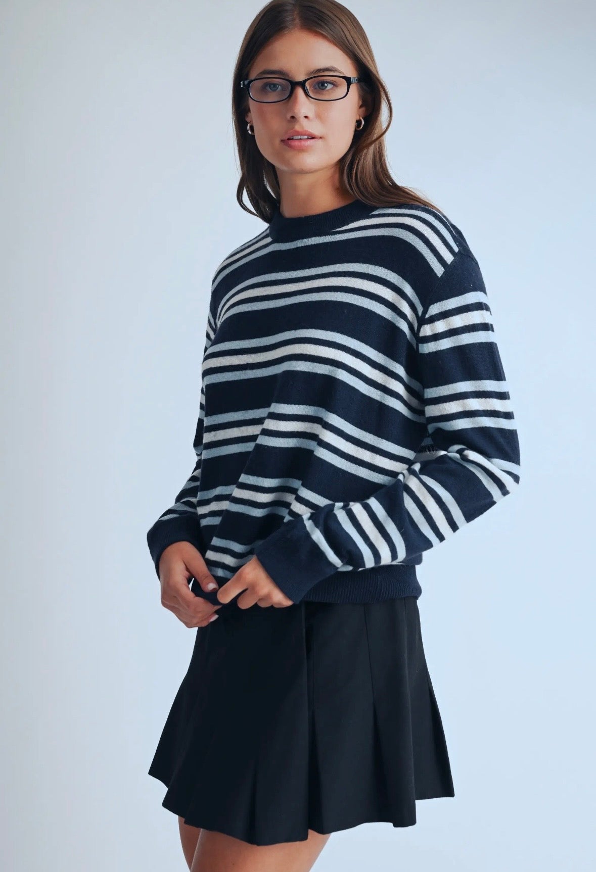 Coastal Striped Long Sleeve | Navy