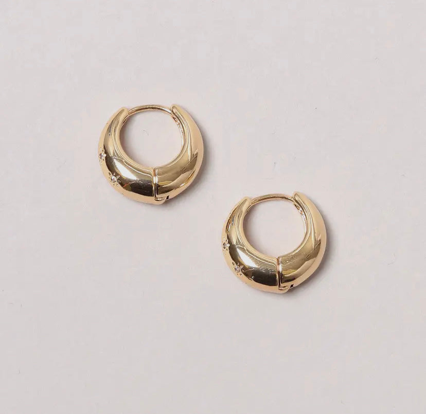 14K Gold-Dipped Bold Hoop Earring | Silver & Gold Options