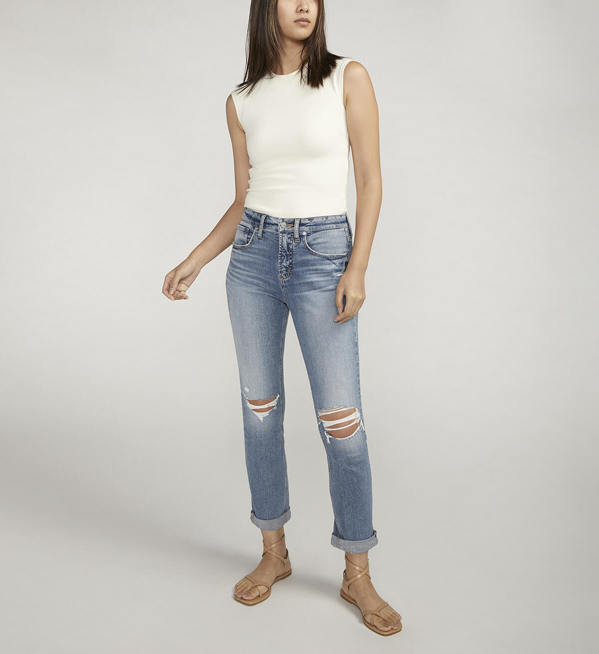 SILVER JEANS - Beau High Rise Slim Jean SCV260