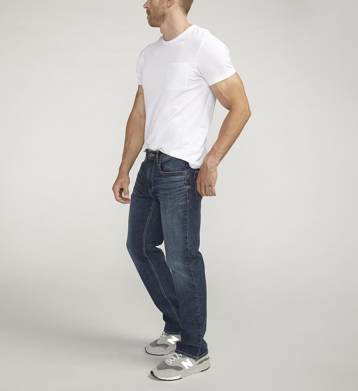 SILVER JEANS - Allan Slim Fit Straight Jeans FCS392