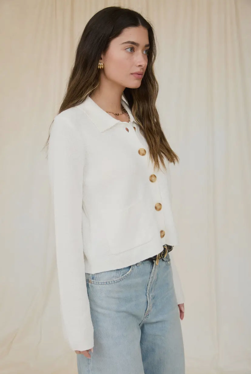 Shasta Knit Cardi | Ivory