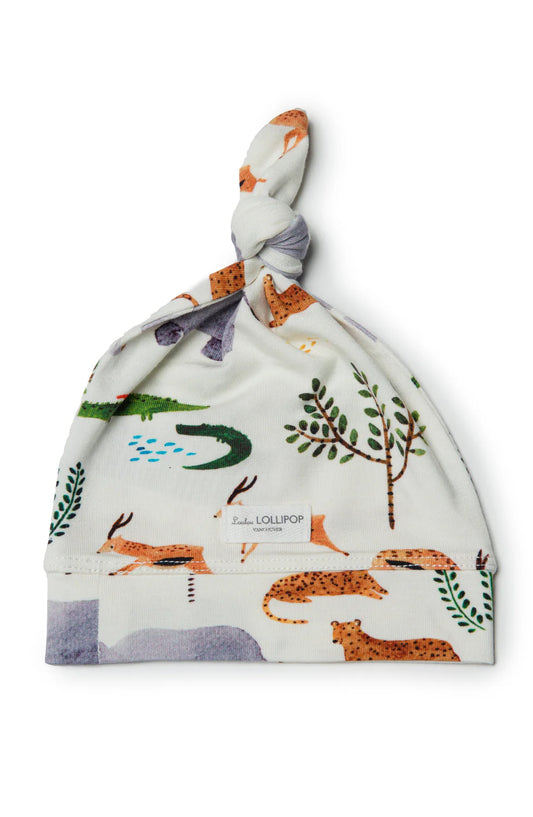 LOULOU LOLLIPOP | Safari Jungle Top Knot Beanie